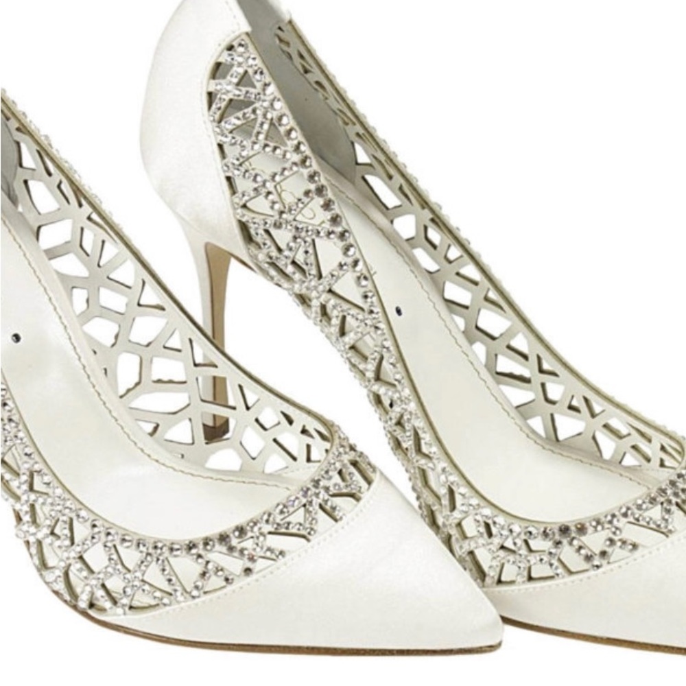 Sergio Rossi, wedding, white, 6.5, - Picture 4 of 7